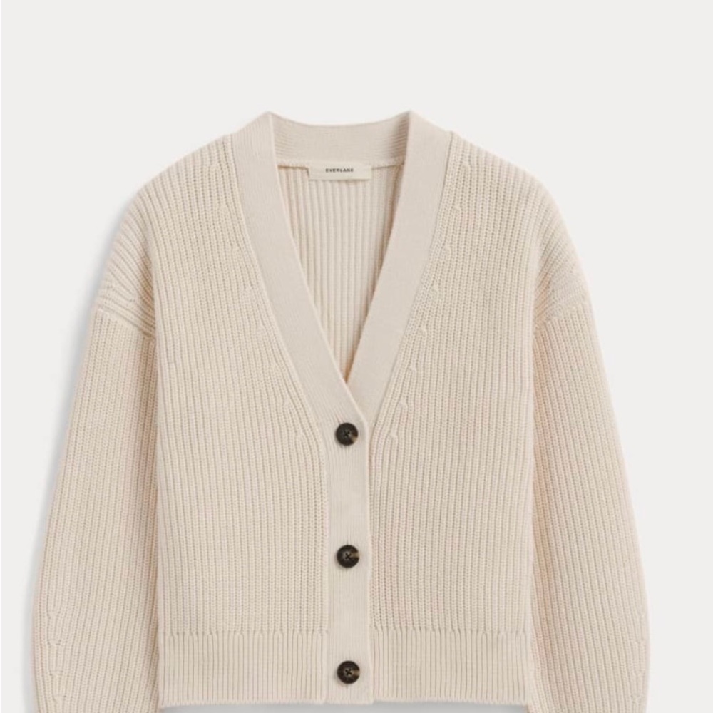 Everlane Women's Beige Button-Up Cardigan/ Never Used
